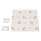 Dollhouse Bedding, 5 Piece Set With Comforter & Pillows, Blanket, Realistic Bedroom Accessories For 6 Inch Dolls, 1/12 Scale, Gray And White Linen