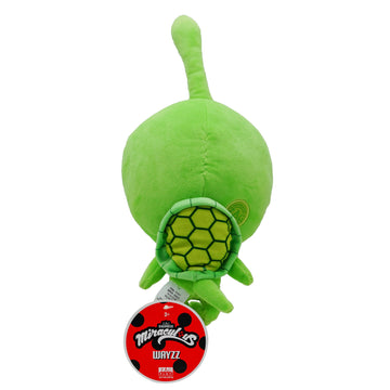 Miraculous Ladybug - Kwami Mon Ami Wayzz, 9-Inch Turtle Plush Toys For Kids, Super Soft Stuffed Toy With Resin Eyes, High Glitter And Gloss, And Detailed Stitching Finishes (Wyncor)