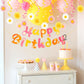 Sunbeauty Flower Daisy Birthday Party Decorations Groovy Party Decorations Boho Happy Birthday Party Decorations Daisy Hanging S