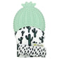 Itzy Ritzy Silicone Teething Mitt - Cactus, 1 Count, Adjustable Strap, Crinkle Sound, For Infants 3 Mos & Up, Model MITT8320