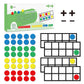 Opret Big Magnetic Ten Frame Set, 52 Math Manipulatives, Foam, 55 pcs Standard Edition, Ideal for Kindergarten and Elementary, Ages 5+
