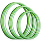 Syhood 12 Pcs Toy Color Hoop Plastic Detachable Adjustable Hoop Light Weight Exercise Fitness Equipment Toy Waist Ring for mature-themed Party  3 Sizes (Gradient Green)