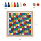 Gothink Wooden Snakes And Ladders Game - Educational Board Game For Kids And Adults - Includes Counters & Dice