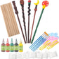 Col-Pary Magic Wand Making Kit, DIY Craft Painting Set,DIY Wand Making for Halloween Supplies,Kids Gift,Wizard Cosplay Birthday 