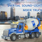 ANJARU Big Cement Mixer Truck Toys Engineering car Lights Sounds,Friction Powered Push car,Go Construction Vehicles Toddlers Boy