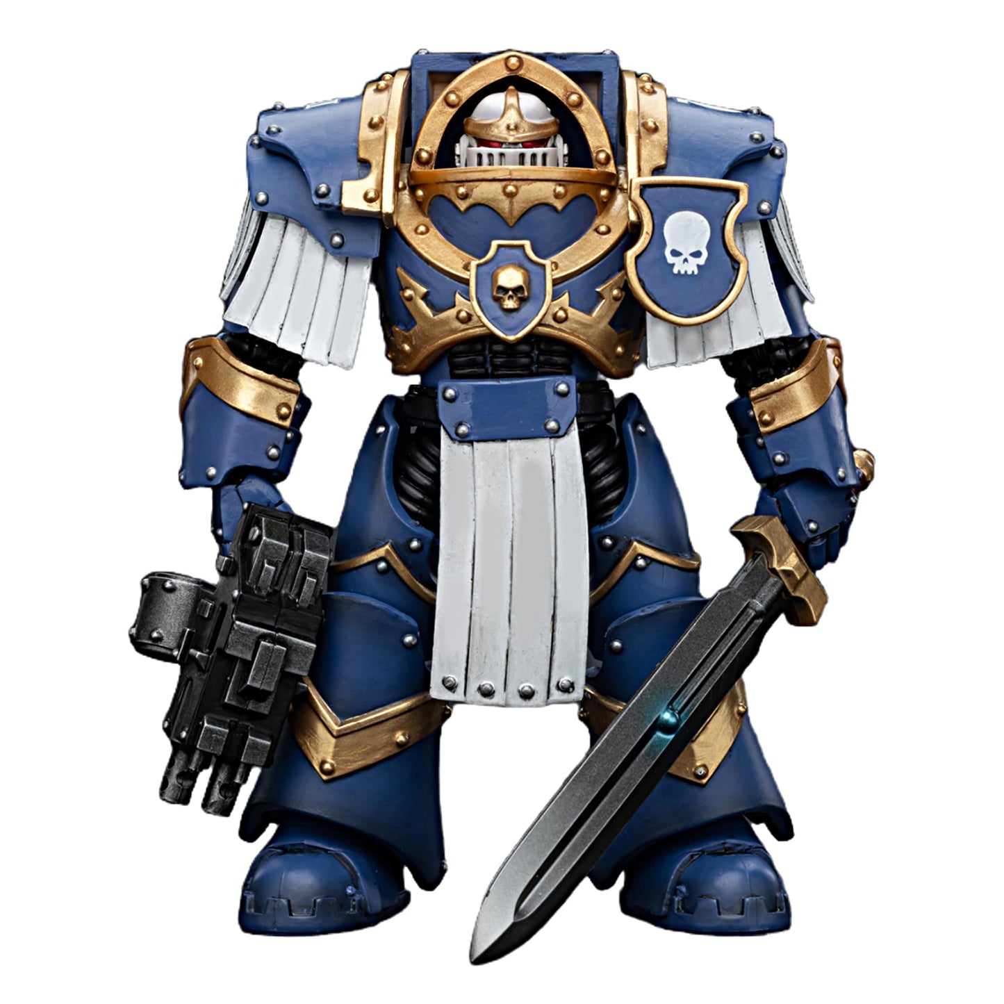 JOYTOY Warhammer 40K 1/18 Action Figures Ultramarines Cataphractii Terminator Squad Sergeant with Power decorative replica blade Collectible Model