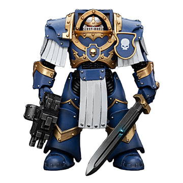JOYTOY Warhammer 40K 1/18 Action Figures Ultramarines Cataphractii Terminator Squad Sergeant with Power decorative replica blade Collectible Model
