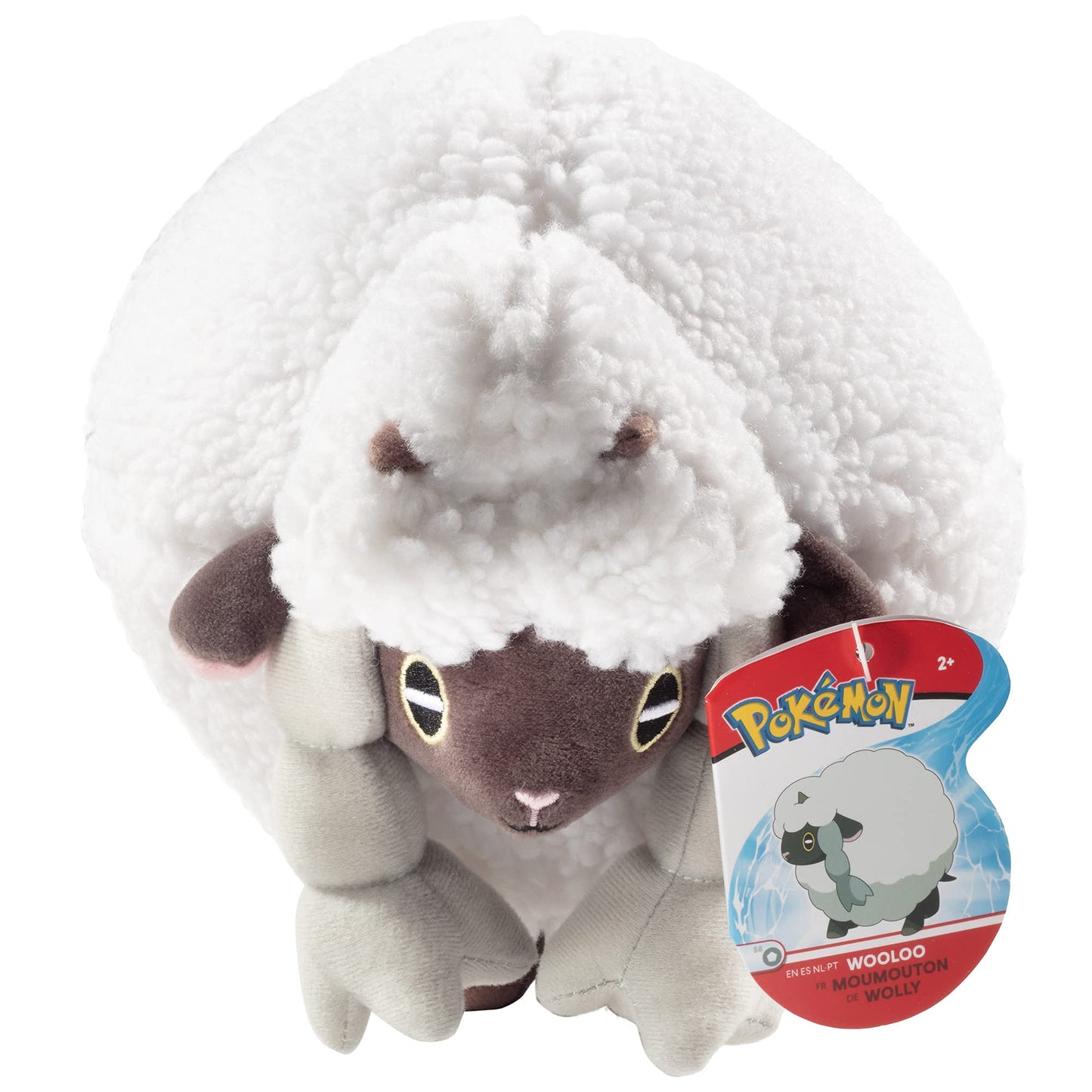 Pok?mon 8 Wooloo Plush - decorative replica blade & Shield - Officially Licensed - Quality & Soft Sheep Stuffed Animal Toy - Great Gift for Kids  Boys & Girls & Fans of Pokemon
