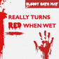 IntroWizard Bloody Mat - Color-Changing Vinyl Bath Mat, 22"x13", Red, Disappearing Footprints, Non-Absorbent