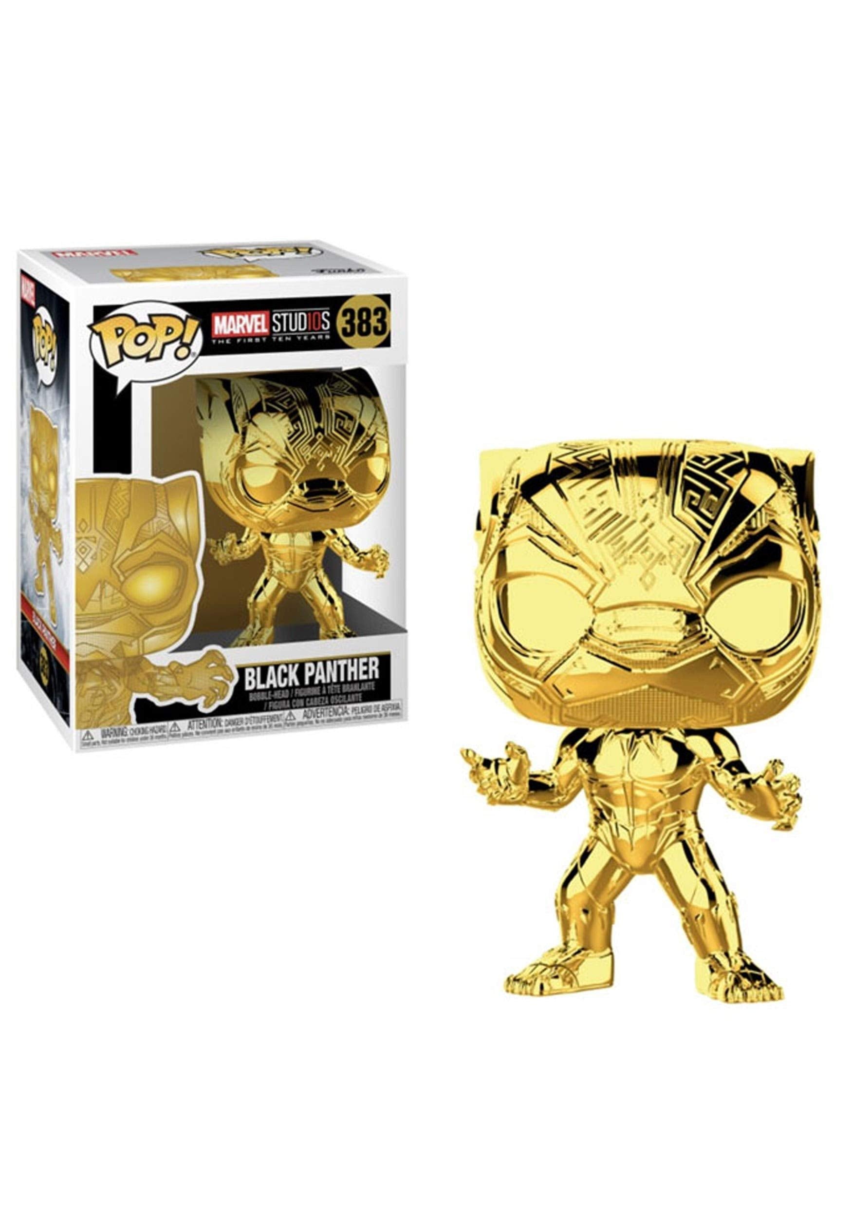Marvel Studios 10 Funko Pop! Marvel Black Panther Vinyl Bobble Head [Gold Chrome] (Pre-Order Ships January)