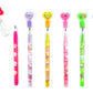 TINYMILLS 24 Pcs Cupcakes Happy Birthday Pencils Multi Point Stackable Pencil with Eraser for Party Favors Goodie Bag Stuffers