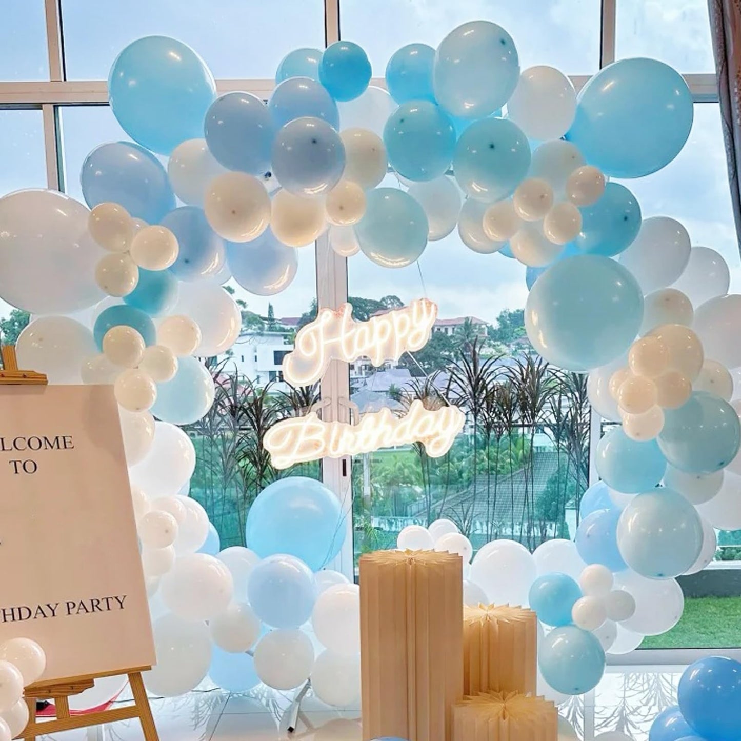 Voircoloria Pale Aqua Balloons, 66Pack 12Inch Aqua Blue Latex Party Balloons For Wedding, Birthday, Graduation, Bridal Shower, B