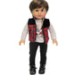 American Fashion World Boys Outdoorsy 3 Piece Vest and Pants Set for 18-Inch Dolls | enhanced Quality & Trendy Design | Dolls Clothes | Outfit Fashions for Dolls for Popular Brands