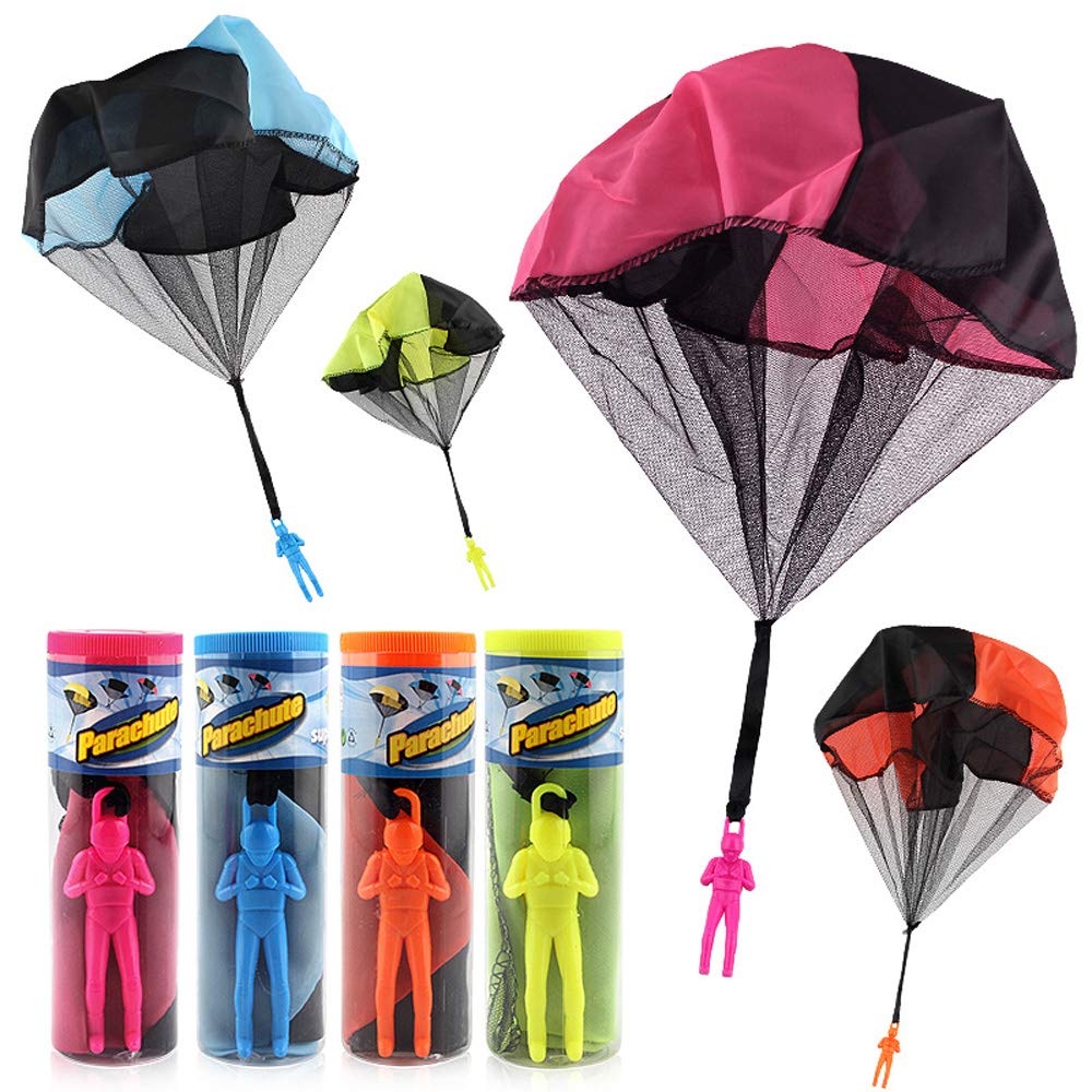 Parachute Men  Parachute Toy  No Tangle tossing toy Parachute  flying Toys  Parachute Man  No Assemble or Batteries Required (4 Pack)