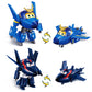 Super Wings Transformable Toys, 5 in Jerome & Agent Chace Airplane Transforming Figures Toys Set, 2 in 1 Mode Rescue Bots Toy fo