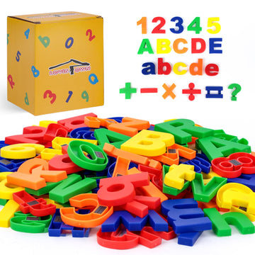 Lovestown 104Pcs Large Magnetic Letters Numbers, Alphabet Fridge Magnets Spelling And Learning Magnets For Toddlers Kids Gifts