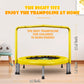 Bcan 36'' Mini Folding Ages 2 To 5 Toddler Trampoline With Handle For Kids, Two Ways To Assemble The Handle, Indoor/Garden Toddl