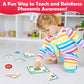 Torlam Phonics Puzzle, Rhyming Games Phonics Games Flash Cards For Kids Toddler, Learn To Read Spelling Reading Sight Words, Digraphs Blends Site Words For Preschool Kindergarten Homeschool Supplies