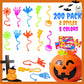 Boo Basket Goodie Bag Stuffers for Toddlers 200 Pcs, Halloween Bulk Sticky Hands Treats Non Candy Toys Gifts for Kids, Party Fav