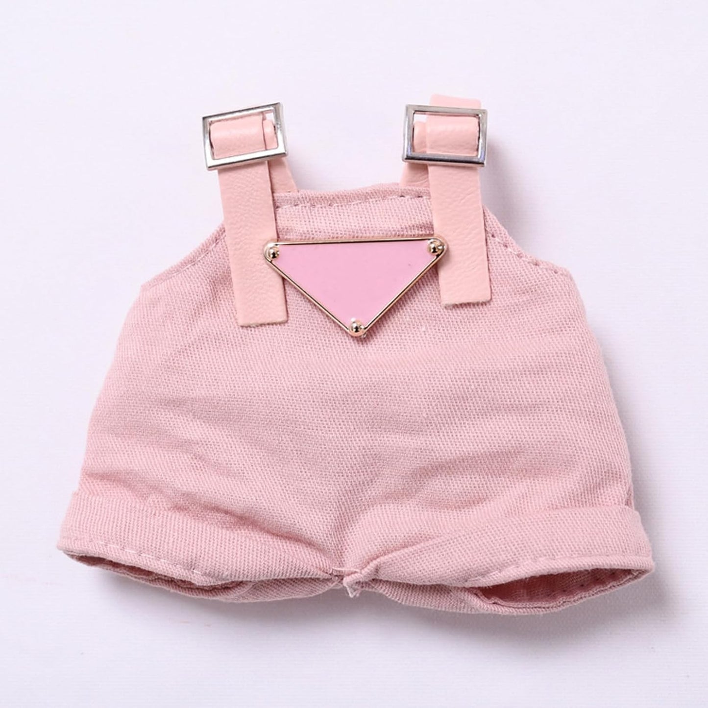 Clothes for Labubu 17cm (NO Doll) - Designer-Inspired Pink Hat & Overalls Set  Cute Labubu Clothes & enhanced Dress-Up Accessories for 17cm Labubu Dolls