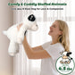 Bobbie & Laxi 24" Weighted Cow Plush Toy, Black and White, Adjustable Sitting & Laying, Soft Cotton Cuddly Gift for Kids & Adults