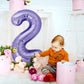 40 Inch Giant Purple Number 20 Balloon, Helium Mylar Foil Number Balloons For Birthday Party, 20Th Birthday Decorations For Kids