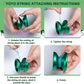 Magicyoyo 2 Pack Yoyos - K2 Crystal Black & V6 Green, Dual Purpose, Responsive For Kids, Unresponsive Bearing For Adults, 12 Strings, 2 Bags, Bearing Removal Tool