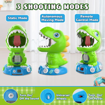 Eaglestone Remote Control Movable Shooting Dinosaur Toys For Kids 3-5,5-7,Electronic Dino Shooting Game With Spay & Auto Scoring, Light & Sounds,Party Favors,Toys For 3,4,5 6,7 8 Year Old Boys& Girls