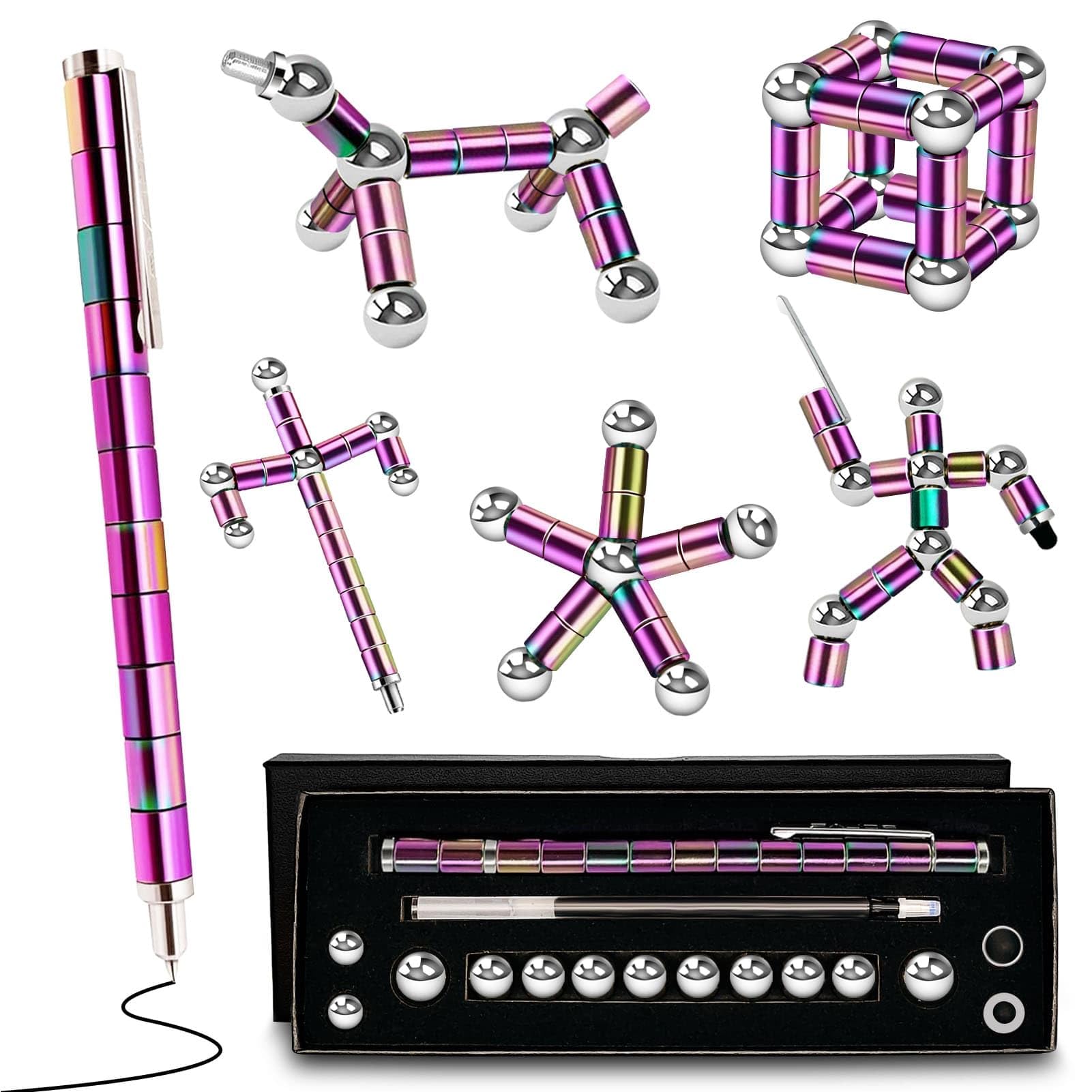 Fidget Pen Gift For Teen Boys - Magnetic Pen Cool Birthday Gifts For 10 11 12 13 14 15 16 17 18 Year Old Girls - Popular Gifts F