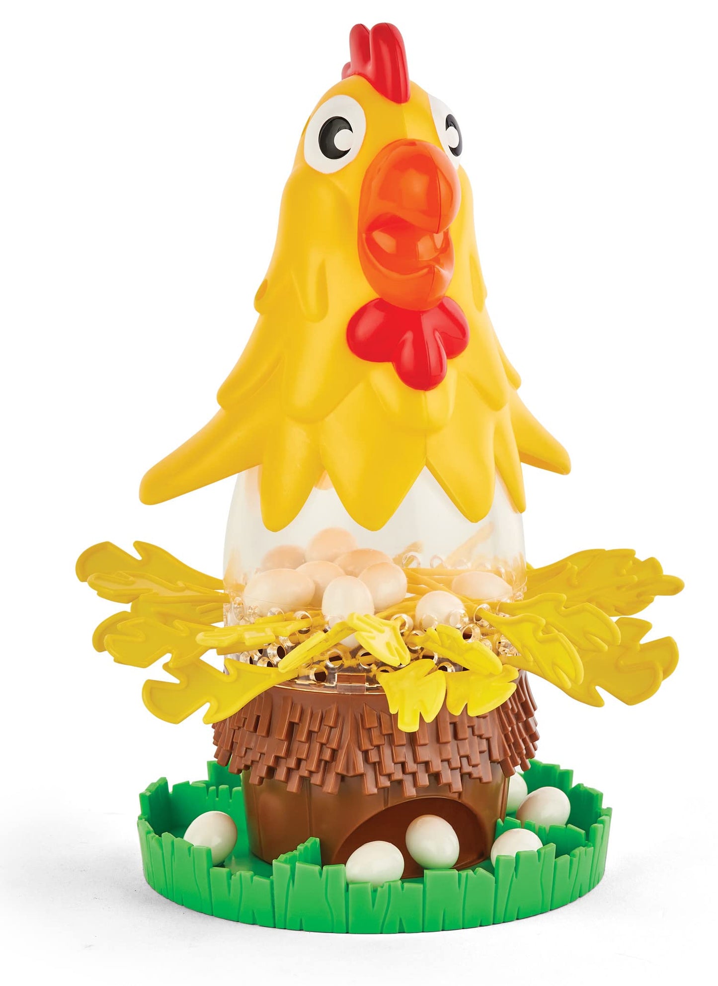 Game Zone Interactive Chicken Game for 2-4 Players, Ages 4+, 7" x 6.3" x 10", Multi, Plastic, Model P25143