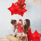 Red Star Balloons 18 Inch, 10 Pcs Red Star Shaped Mylar Helium Foil Metallic Balloon For Birthday Party Decorations Baby Shower