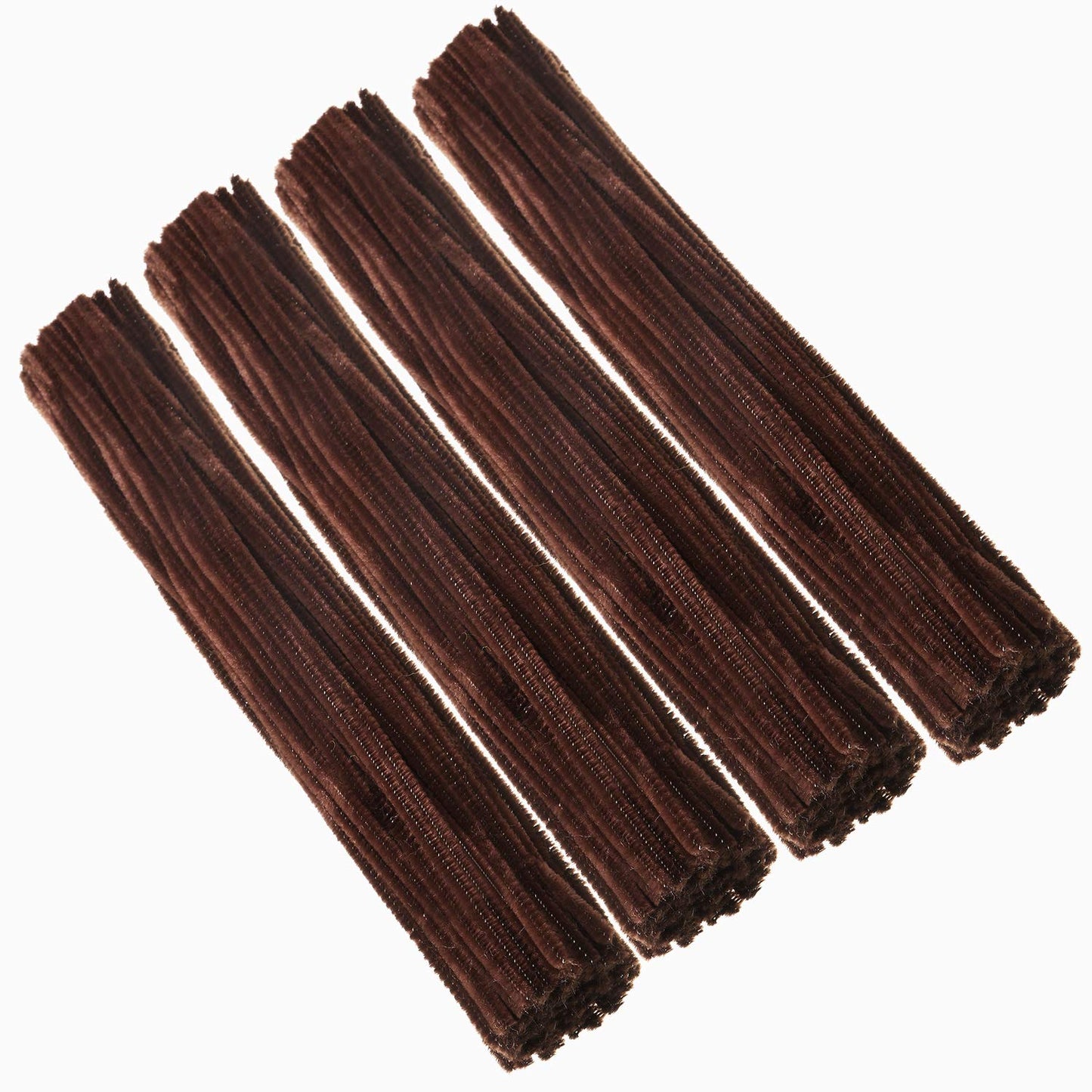EBOOT 100 Pieces Pipe Cleaners Chenille Stem for Arts and Crafts, 6 x 300 mm (Brown)