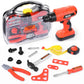 Elitoky Kids Tool Set - Toddler Tool Set With Tool Box & Electronic Toy Drill, Pretend Play Construction Kit For Kids, Toddler B