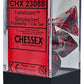 chessex Manufacturing cHX23088 cube Polyhedral Die&#44 Translucent Smoke & Red - Set of 7