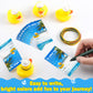 Kathfly 60 Pcs Duck Tag Kits - 20 Rubber Ducks, 20 Tag Cards, 20 Rubber Bands For Carnival Party Games