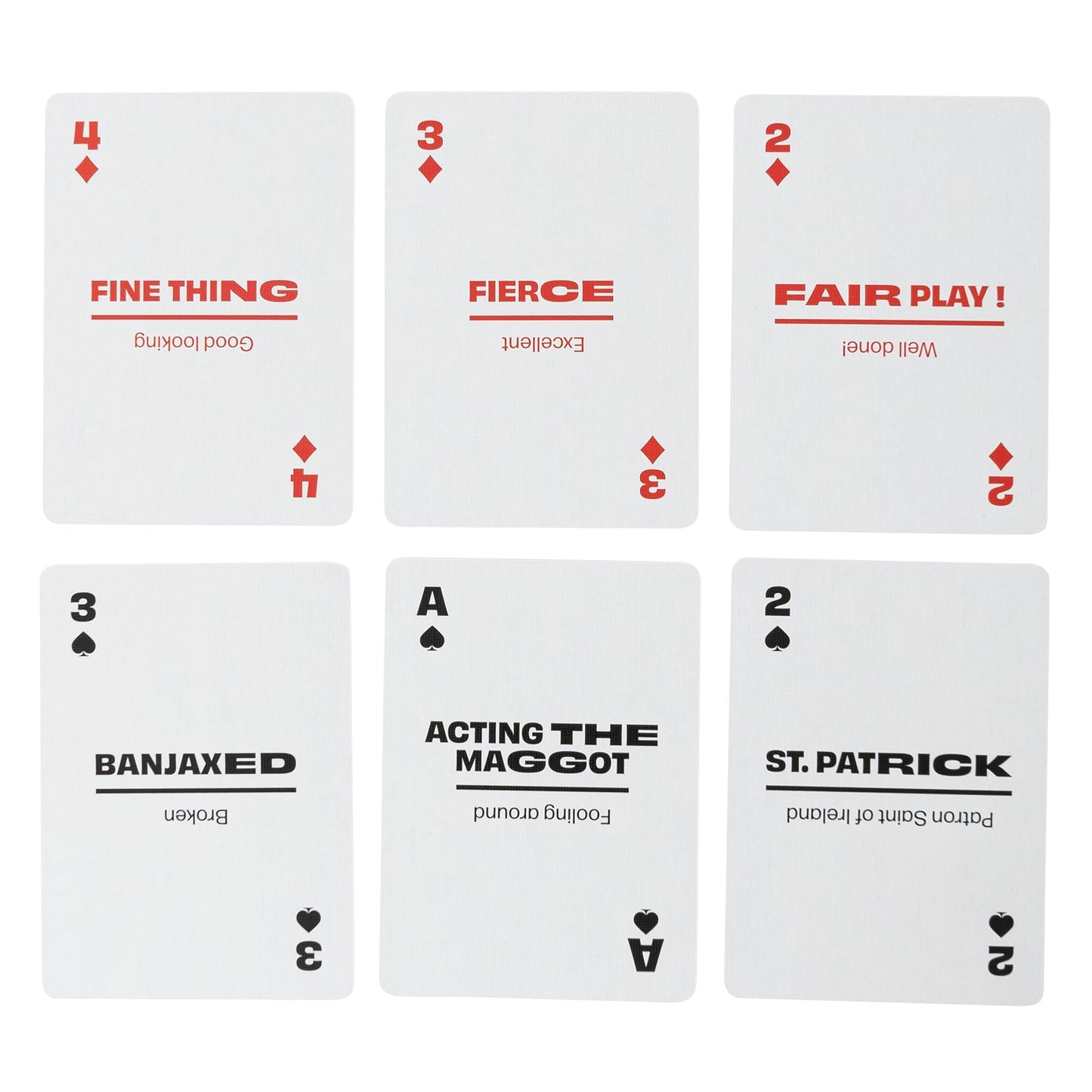 Irish Lingo Playing Cards | Travel Flashcards | Learn Irish Slang Ireland Vocabulary In A Fun & Easy Way | 52 Essential Translations