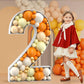 imprsv 4FT Marquee Numbers, Mosaic Numbers for Balloons, Big Mosaic Balloon Frame, Number 2 Balloon for 2024 New Year Decoration