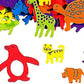 Self Adhesive Craft Stickers, Carnival, Planets, Farm Animals, Princess, Dinosaur Themed Stickers (500 Piece Party Packs) (Animals)