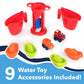 Simplay3 Big River And Roads Water Play Table, Outdoor Activity Table With Track Toys For Toddlers And Kids, 9 Accessories Inclu