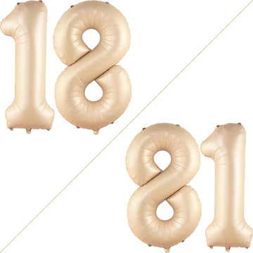 Katchon, Coffee Brown 18 Number Balloon - 40 Inch, | Brown 18 Balloon Numbers For Coffee Birthday Decorations, 18Th Birthday Decorations For Girls | Safari Theme Party, Brown Birthday Decorations
