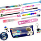 Kobbet 17Pcs Space School Stationery Set For Kids Boys  Pencil Case With Pouch  Jumbo Pack Combo