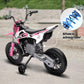 Forever Source 12V Kids Motorcycle w/Treaded Tires, 3.1mph Top Speed, Kids Motorcycle w/Training Wheels, Music, Bluetooth, Sprin