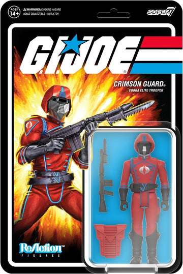 Super7 G.I. Joe Crimson Guard - 3.75' G.I. Joe Action Figure With Accessories Classic Cartoon Collectibles And Retro Toys