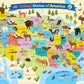 Eurographics Illustrated Map Of The United States Of America 100-Piece Puzzle