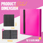 Card Binder 9-Pockets Trading Card Binder 20 Pages  360 Card Capacity Collection Binder  Card Folder for MTG  TCG  Game Cards & Sports Cards (Rose Red)