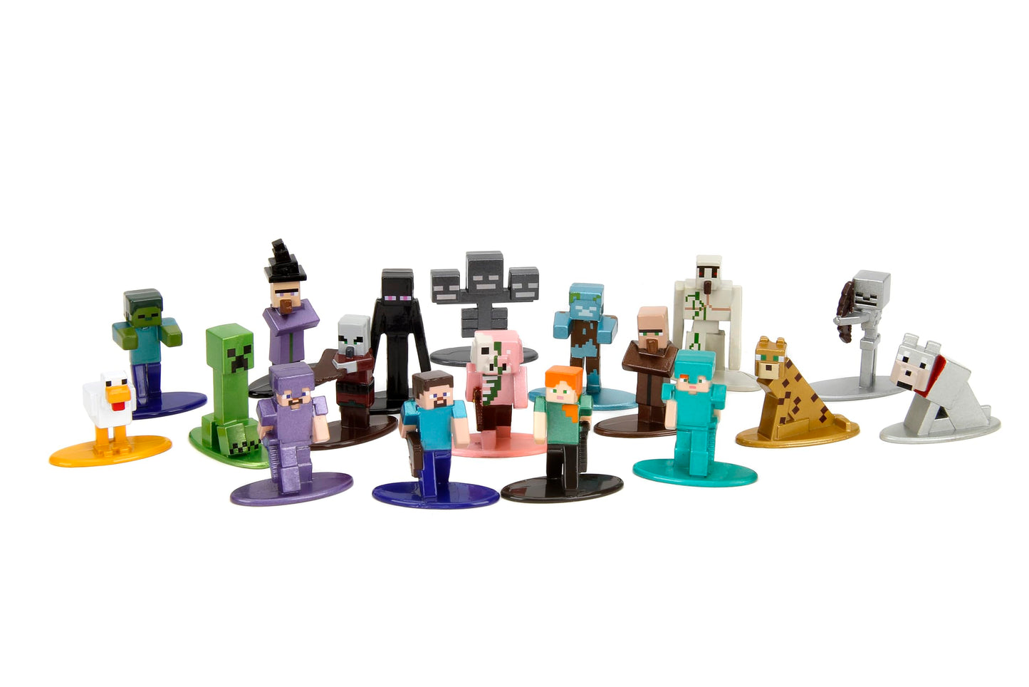 Minecraft 1.65'' Nano Metalfigs 18-Pack Die-Cast Figures, Toys For Kids And Adults(Wave 12)