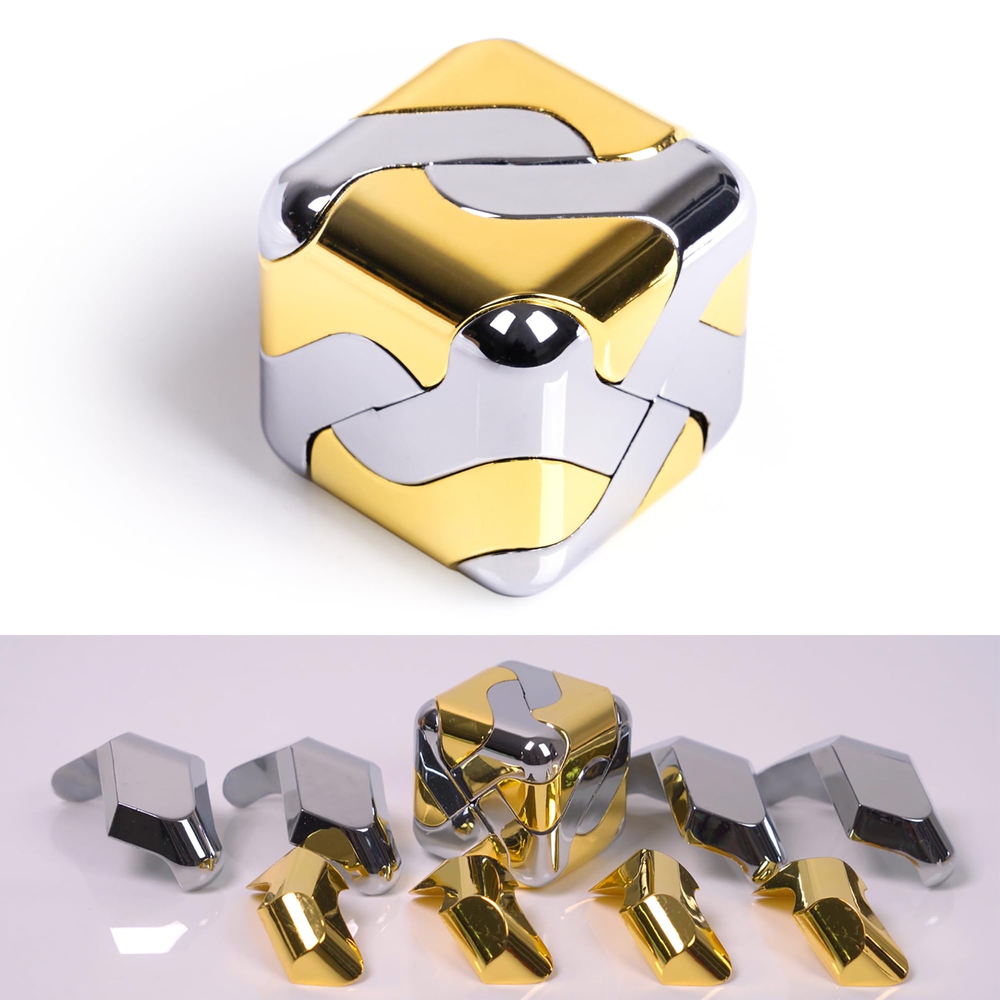 Metal-Puzzles 3D-Brain-Teaser Toys: Cool-Gadgets-Stuff Box Puzzles-Toy for Kid Children Teen mature-themed  ADHD Tools Stress Relief Gift for Office Home School Christmas Women Men Square-Cube
