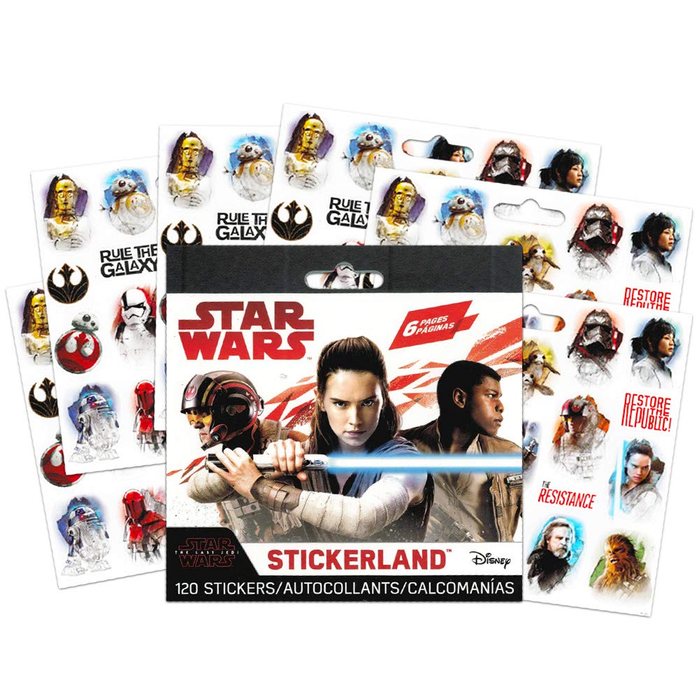 Disney Star Wars Sticker Set - 300 Stickers, 3 Packs, Temporary Tattoos, Darth Vader & Chewbacca, Party Supplies