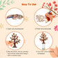 Fennoral 10 Pack Fall Wind Chime Kit For Kids Make You Own Fall Tree Wind Chime Wooden Arts And Crafts For Girls Boys Diy Colori