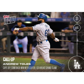 Mlb La Dodgers Andrew Toles (Call-Up) #413 Topps Now Trading Card